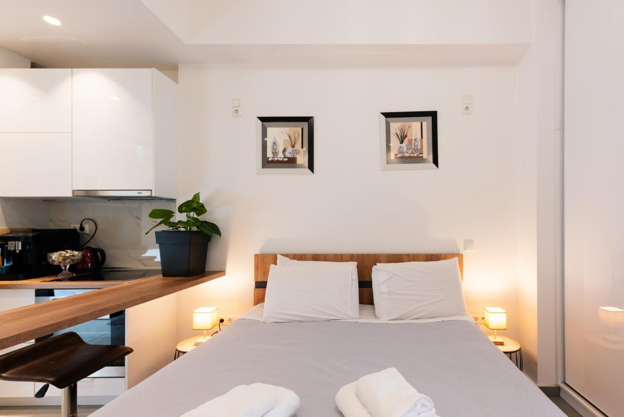 Modern Studio Apartment A Athen Eksteriør bilde