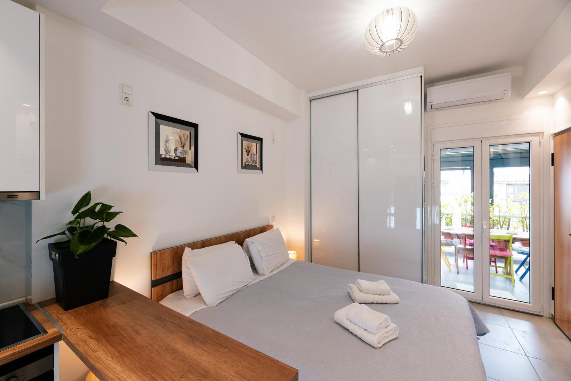 Modern Studio Apartment A Athen Eksteriør bilde